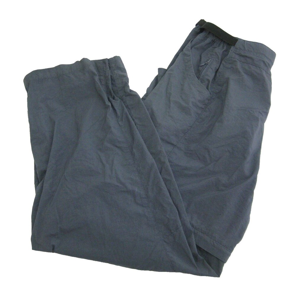 REI Men's (Size Large) Gray Flat Front Convertible Hiking Pants Shorts 4 Pockets